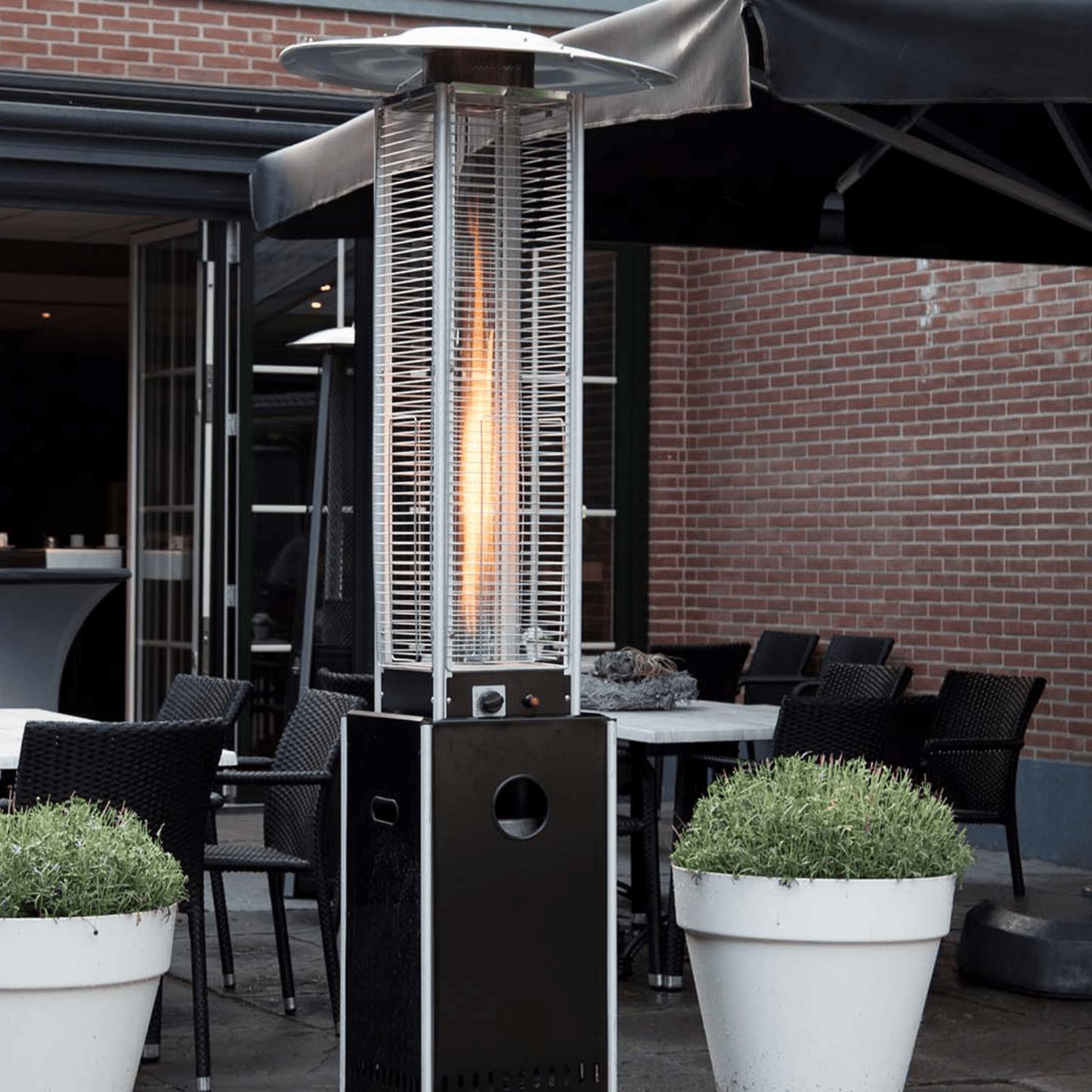 Flame Torch Gas noir 12000 Watt - Chauffageterrasse.fr