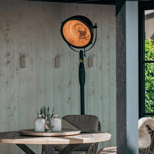 Indus Bright Sur pied noir 2100 Watt - Chauffageterrasse.fr