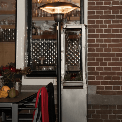 Barcelona Bright Sur pied noir 1500 Watt - Chauffageterrasse.fr