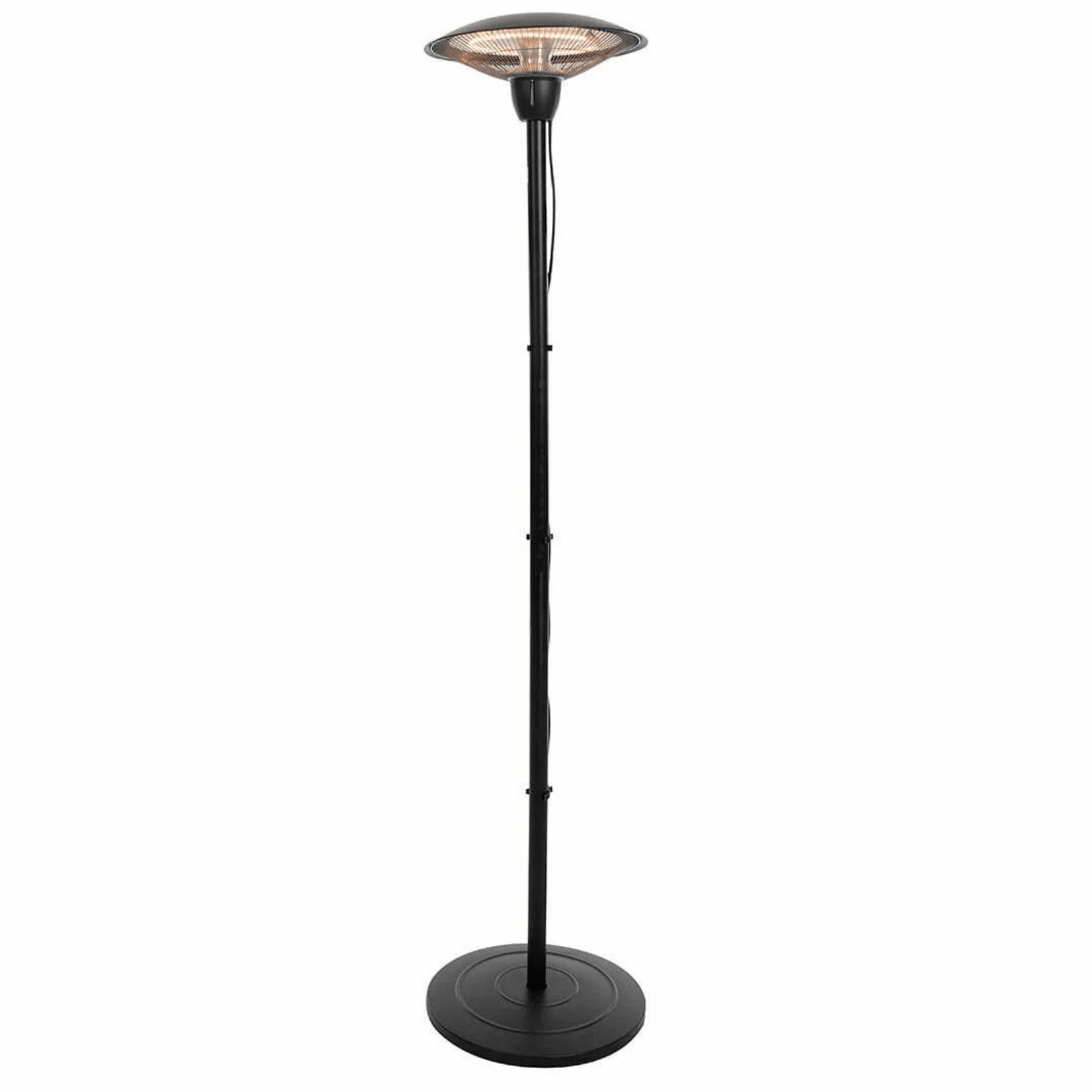 Barcelona Bright Sur pied noir 1500 Watt - Chauffageterrasse.fr