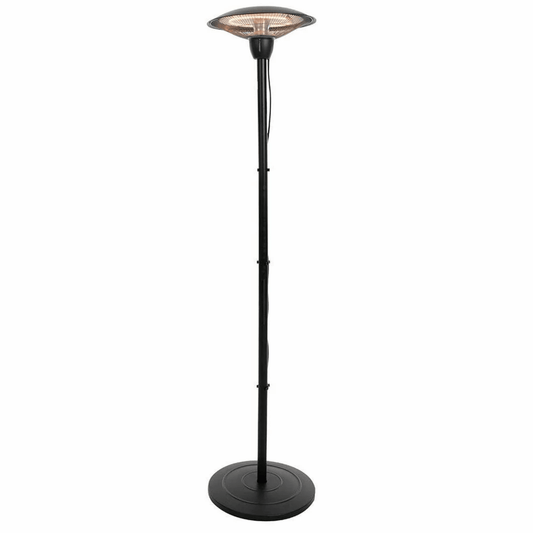 Barcelona Bright Sur pied noir 1500 Watt - Chauffageterrasse.fr