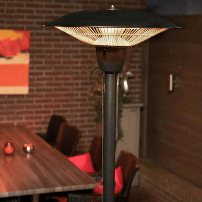 Barcelona Bright Sur pied noir 1500 Watt - Chauffageterrasse.fr