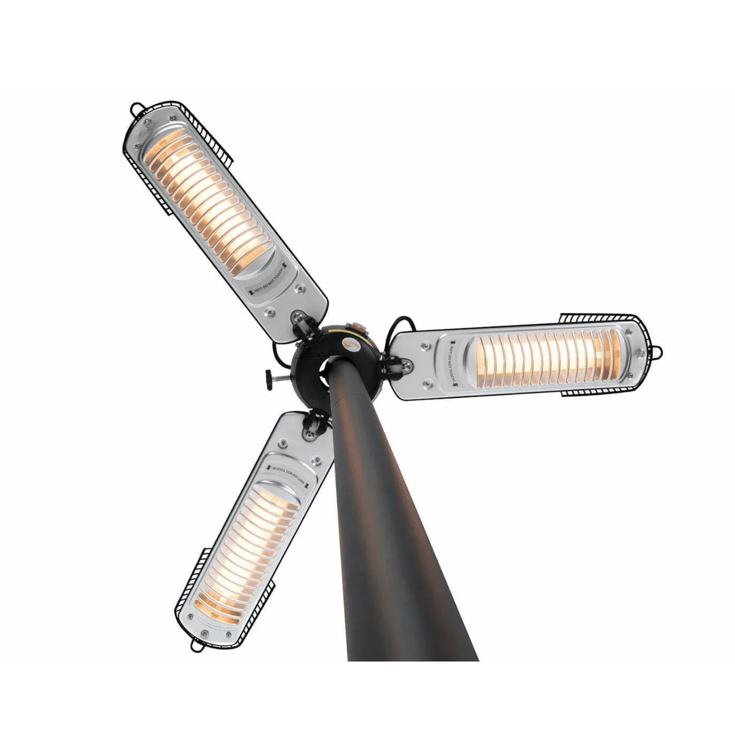 Bright Parasol noir 2000 Watt - Chauffageterrasse.fr