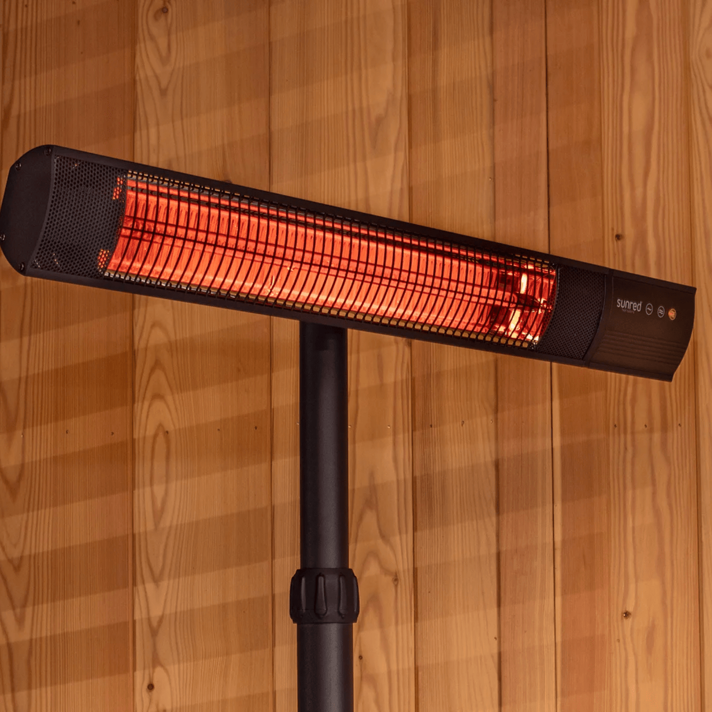 Dark Sur pied noir 2500 Watt - Chauffageterrasse.fr