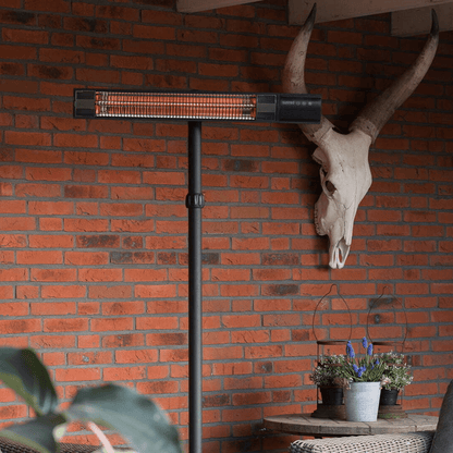 Dark Sur pied noir 2500 Watt - Chauffageterrasse.fr