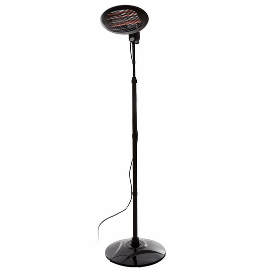 Elektra Quartz Sur pied noir 2000 Watt - Chauffageterrasse.fr