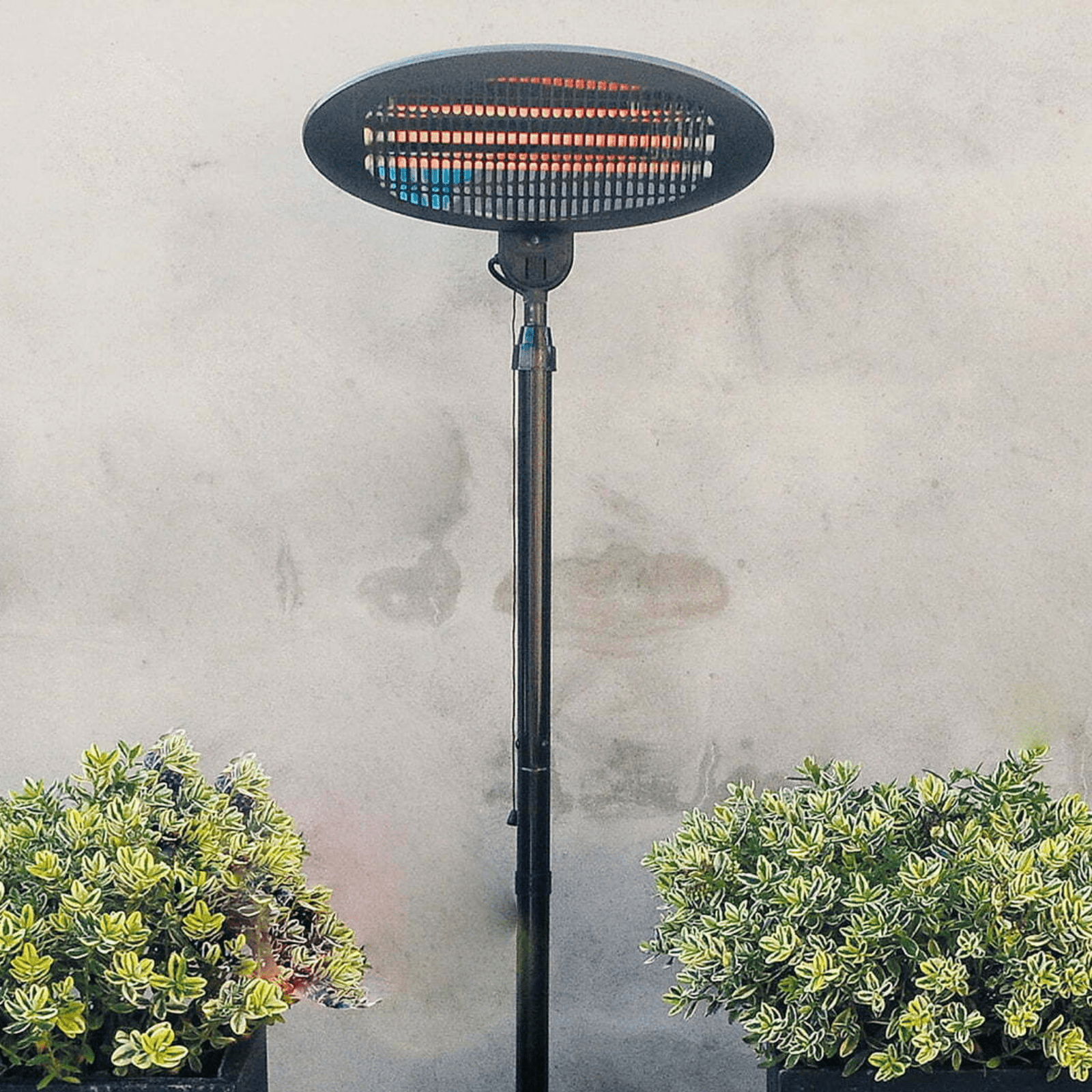 Elektra Quartz Sur pied noir 2000 Watt - Chauffageterrasse.fr