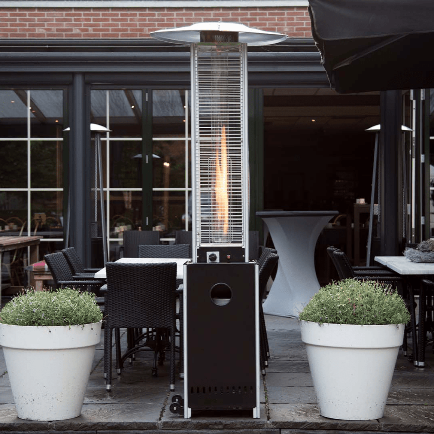 Flame Torch Gas noir 12000 Watt - Chauffageterrasse.fr