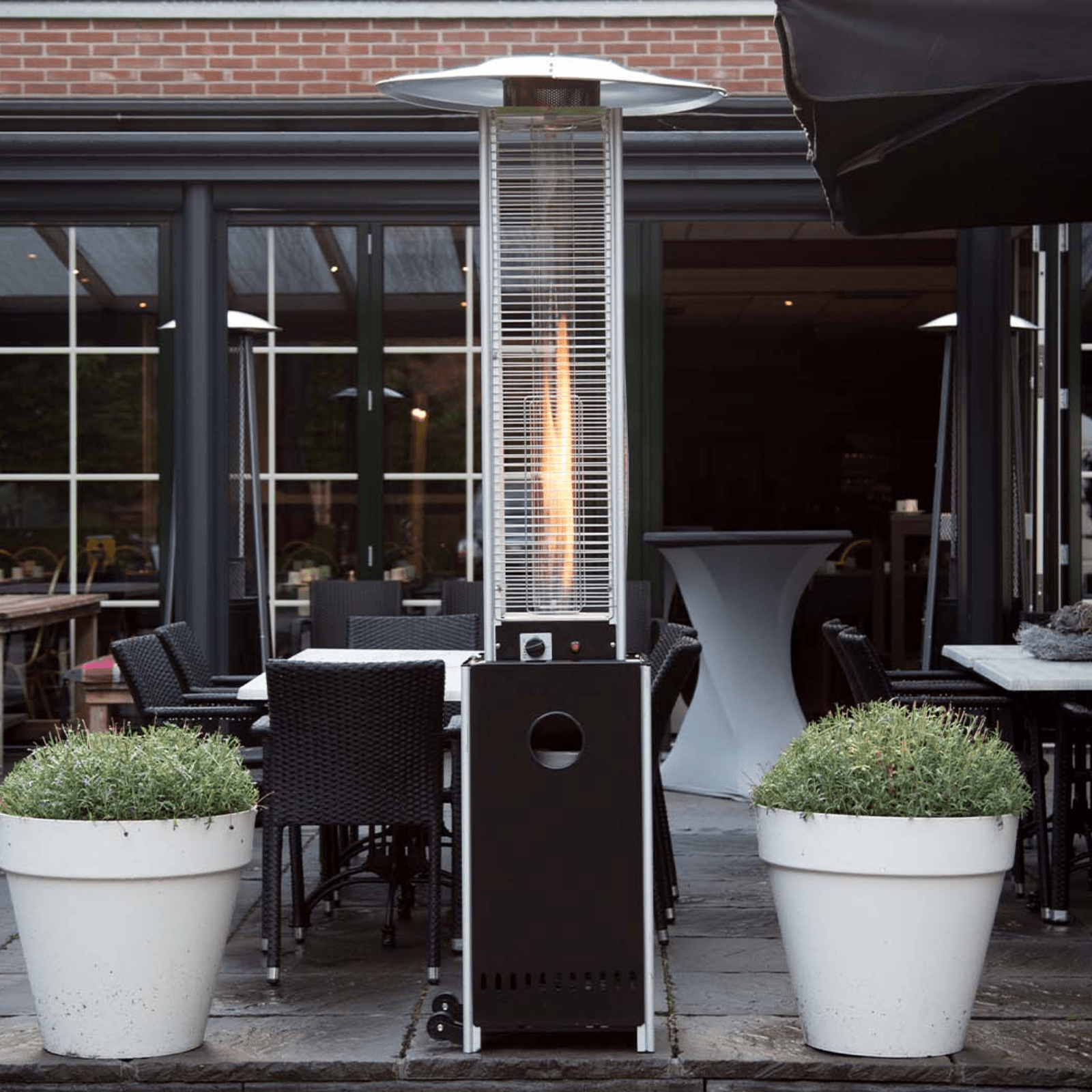 Flame Torch Gas noir 12000 Watt - Chauffageterrasse.fr