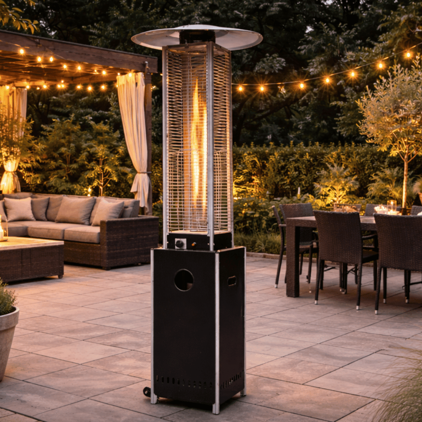 Flame Torch Gas noir 12000 Watt - Chauffageterrasse.fr
