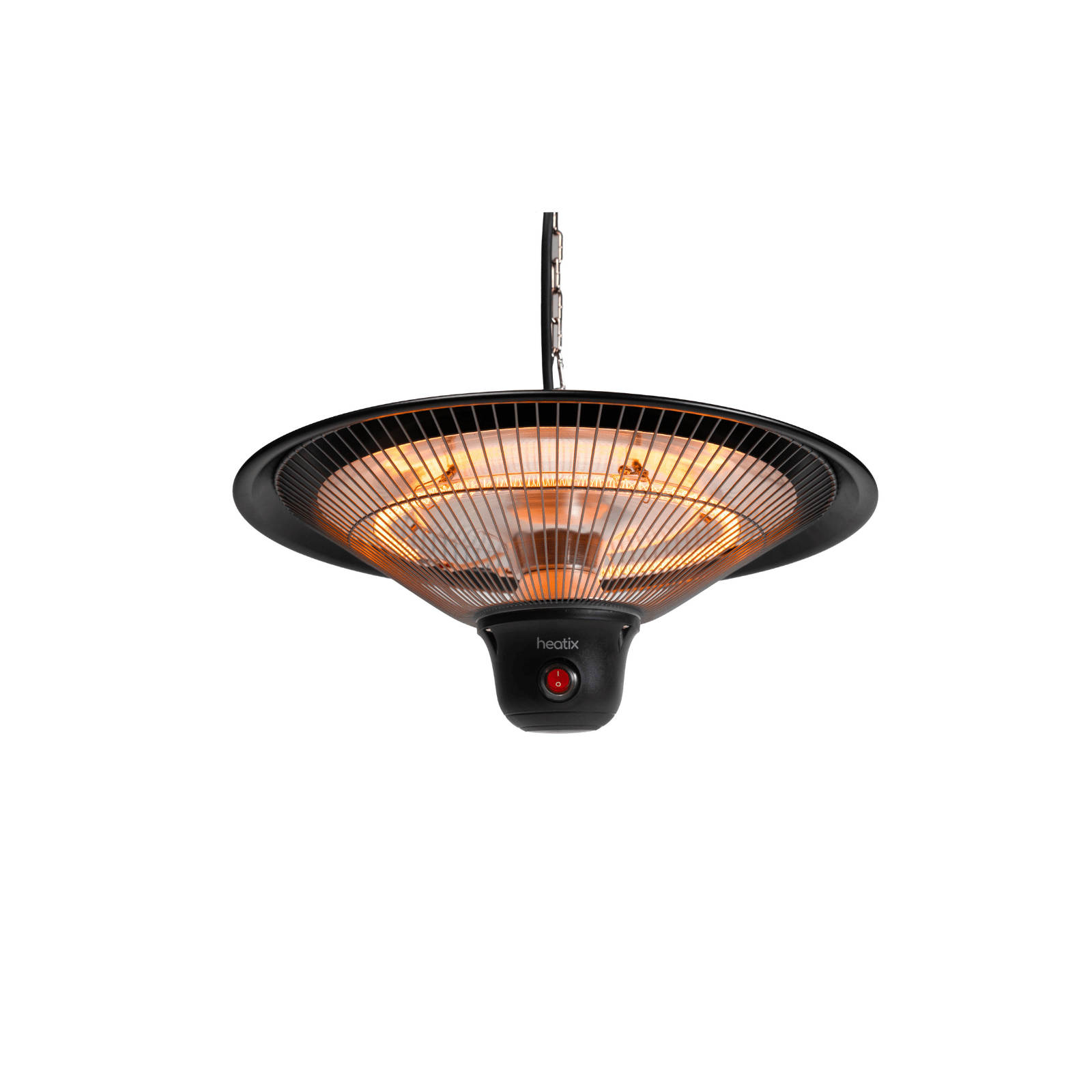 infrarood licht van de noire Suspendue Heatix chauffage de terrasse of chauffage met 1500 Watt