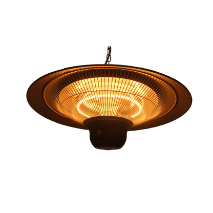 Suspendue chauffage de terrasse met LED Verlichting 2100W – Heatix chauffage de terrasse - Chauffageterrasse.fr