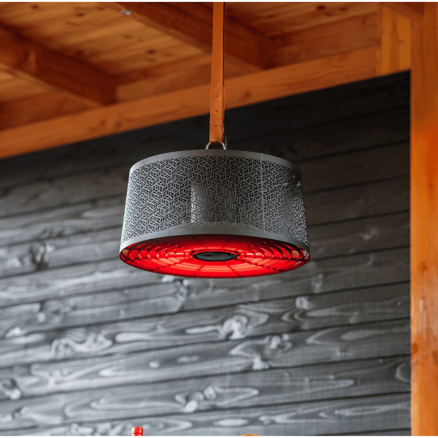 chauffage Moderna Artix Ultra Smart Suspendu 2000 W or rose noir Sunred - Chauffageterrasse.fr
