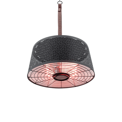 chauffage Moderna Artix Ultra Smart Suspendu 2000 W or rose noir Sunred - Chauffageterrasse.fr