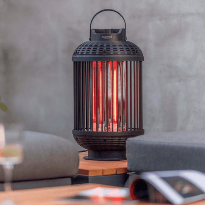 Indox Dark Modèle de table noir 1200 Watt - Chauffageterrasse.fr
