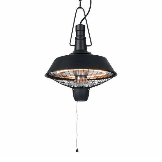 Indus Bright Suspendu noir 2100 Watt - Chauffageterrasse.fr