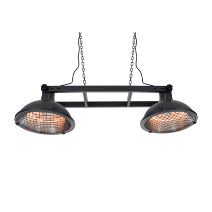 Indus Bright Suspendu noir 3000 Watt - Chauffageterrasse.fr