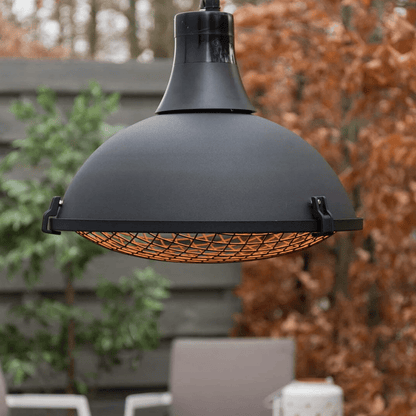 Indus II Bright Suspendu noir 2100 Watt - Chauffageterrasse.fr