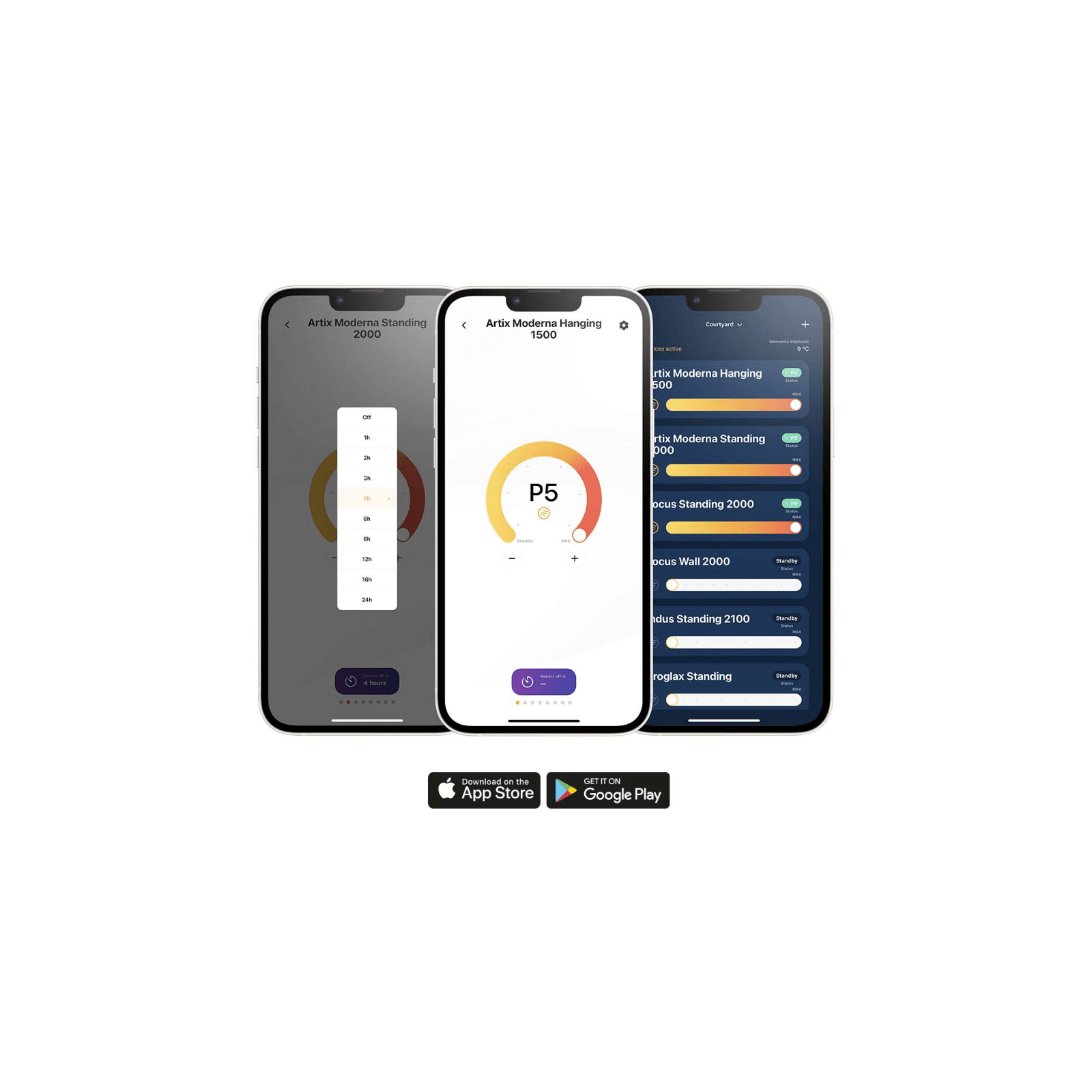 Proglax Gastro SMART Sur pied noir 2000 Watt - Chauffageterrasse.fr