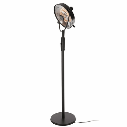 Retro Bright Sur pied noir 2100 Watt - Chauffageterrasse.fr