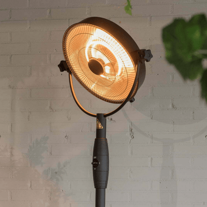 Retro Bright Sur pied noir 2100 Watt - Chauffageterrasse.fr