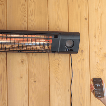 Sun And Sound Ultra Mural noir 2000 Watt - Chauffageterrasse.fr