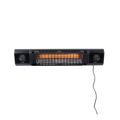 Sun And Sound Ultra Mural noir 2000 Watt - Chauffageterrasse.fr