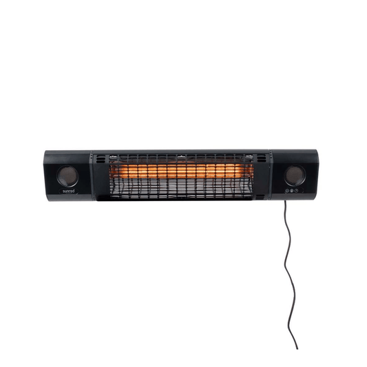 Sun And Sound Ultra Mural noir 2000 Watt - Chauffageterrasse.fr
