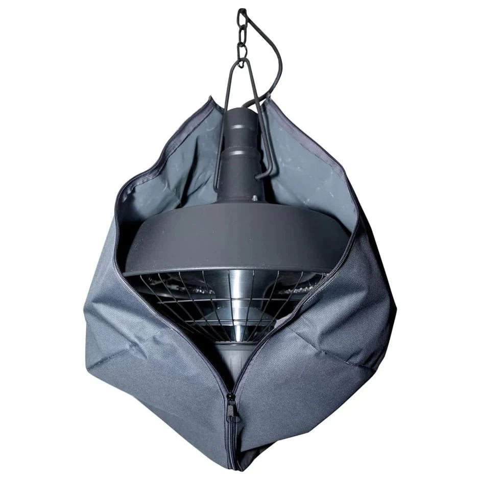 Open polyester Grijze Sunred Housse pour de Suspendue Indus chauffage de terrasse