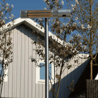 Ultra Sur pied argent 2000 Watt - Chauffageterrasse.fr