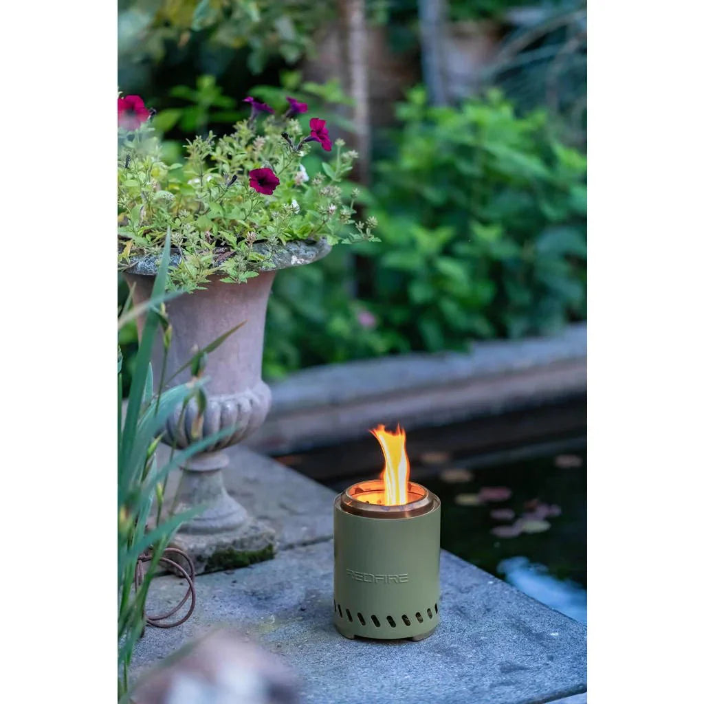 Brasero de table à pellets Volcano moyen vert olive