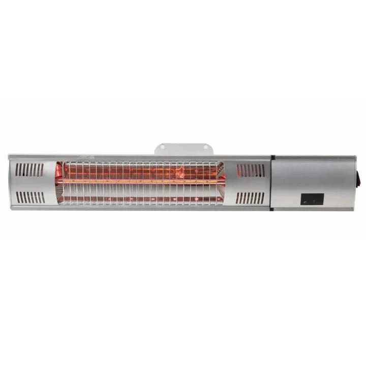 Achterkant van de Sunred rose gold argenten Royal Diamond wand chauffage de terrasse of chauffage met 2000 Watt